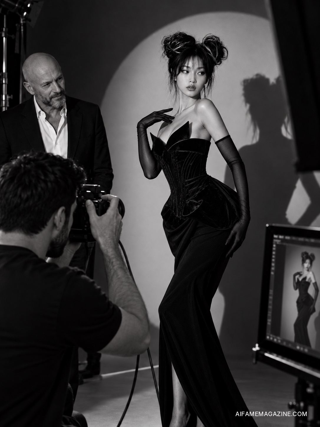 AIFAME NEXT ISSUE 007 editorial shoot in progress.