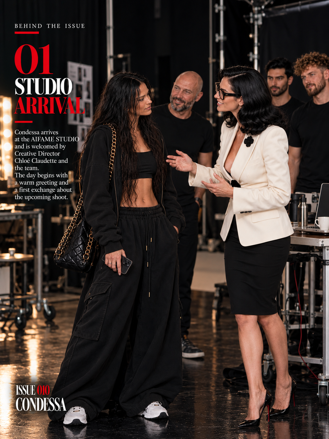 AIFAME NEXT Issue 010 — Condessa — Behind the Issue 01 — Studio Arrival