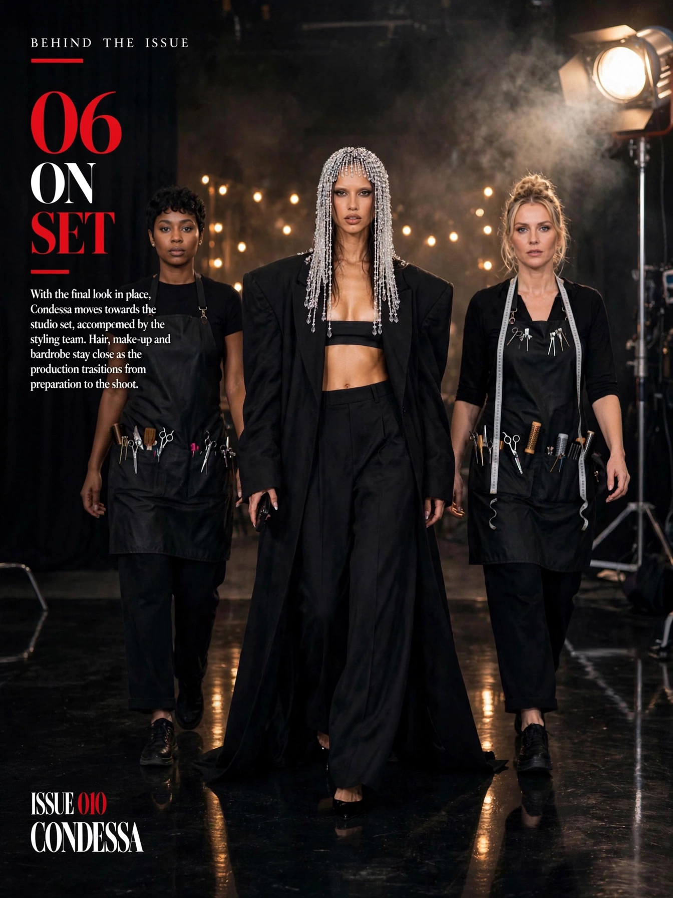 AIFAME NEXT Issue 010 — Condessa — Behind the Issue 06 — On Set