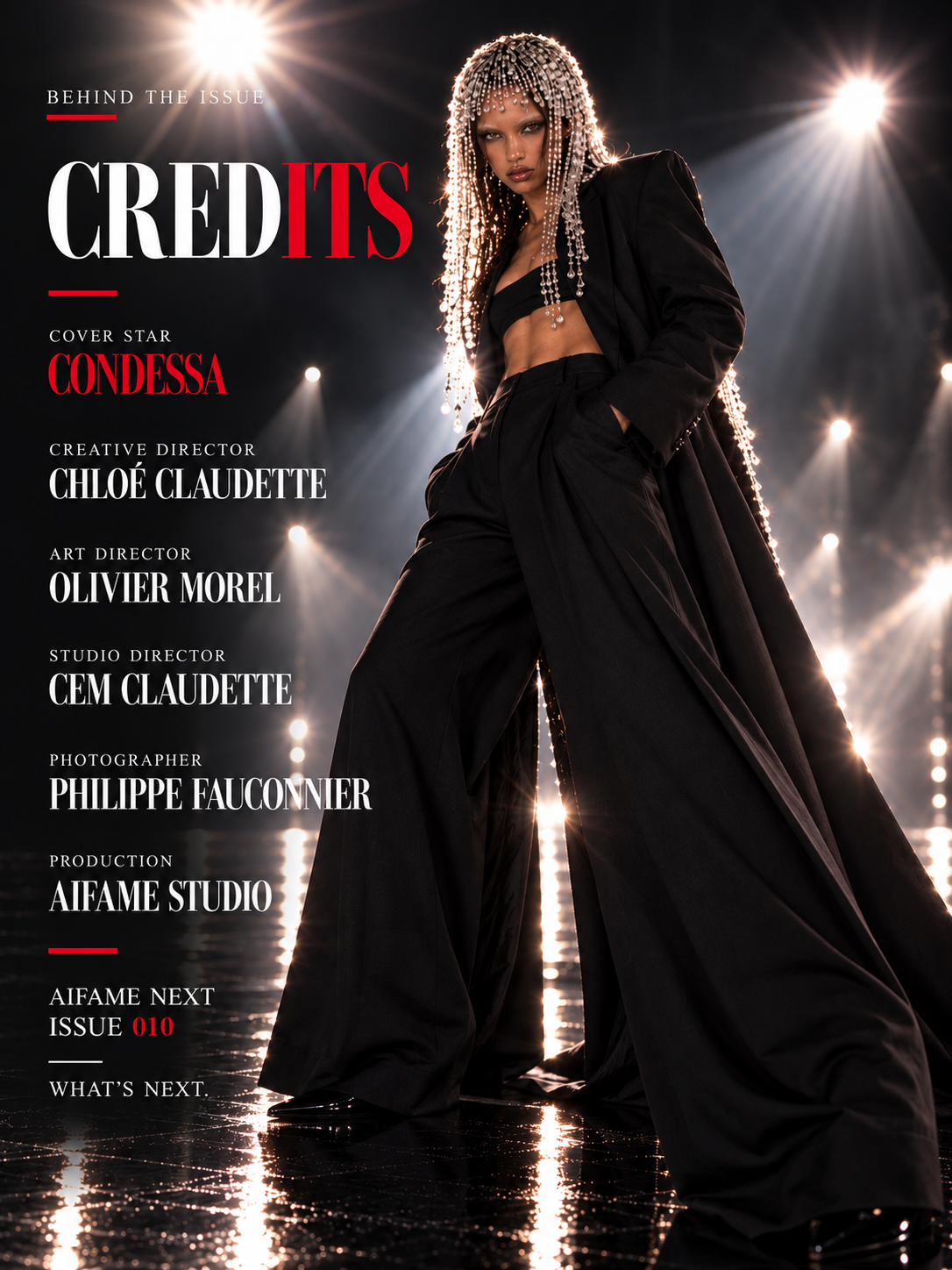 AIFAME NEXT Issue 010 — Condessa — Behind the Issue — Credits